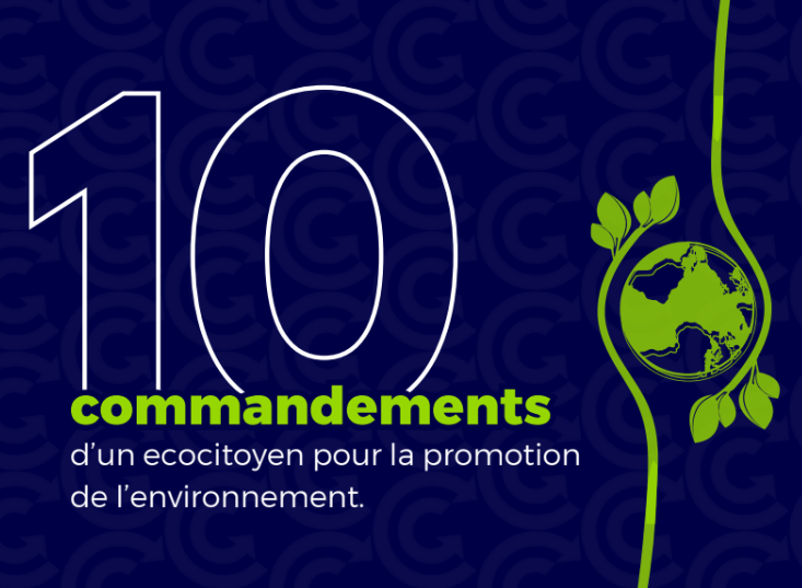 Les 10 commandements d’un ecocitoyen pour la protection de l’environnement.